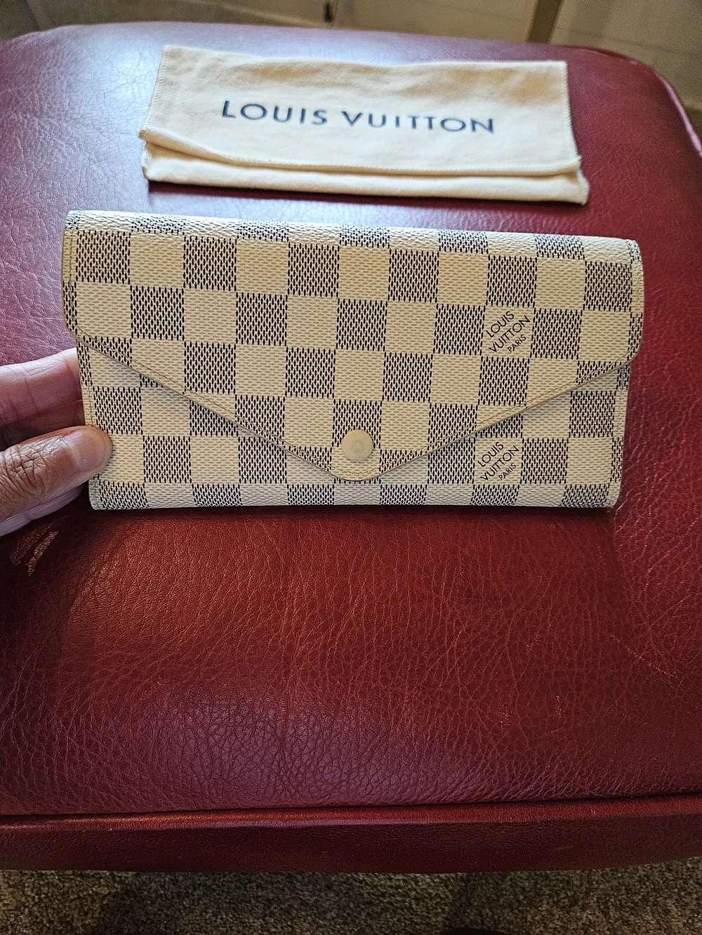 Louis Vuitton Damier Azur Canvas Josephine Wallet